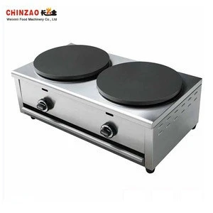 CHINZAO Manufacture Commercial Double Head Gas Crepe Rotating Maker MAchine For Sale