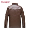 Chonghan Cheap Fashion Design Brown Colour Men Jeather Jacket Apparel Stock Lots
