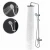 Import Chrome Surface Finishing Big Size Shower Room Top Rainfall Shower Mixer Faucet For Bathroom from China