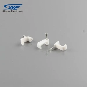 Circle nail wire cable clip