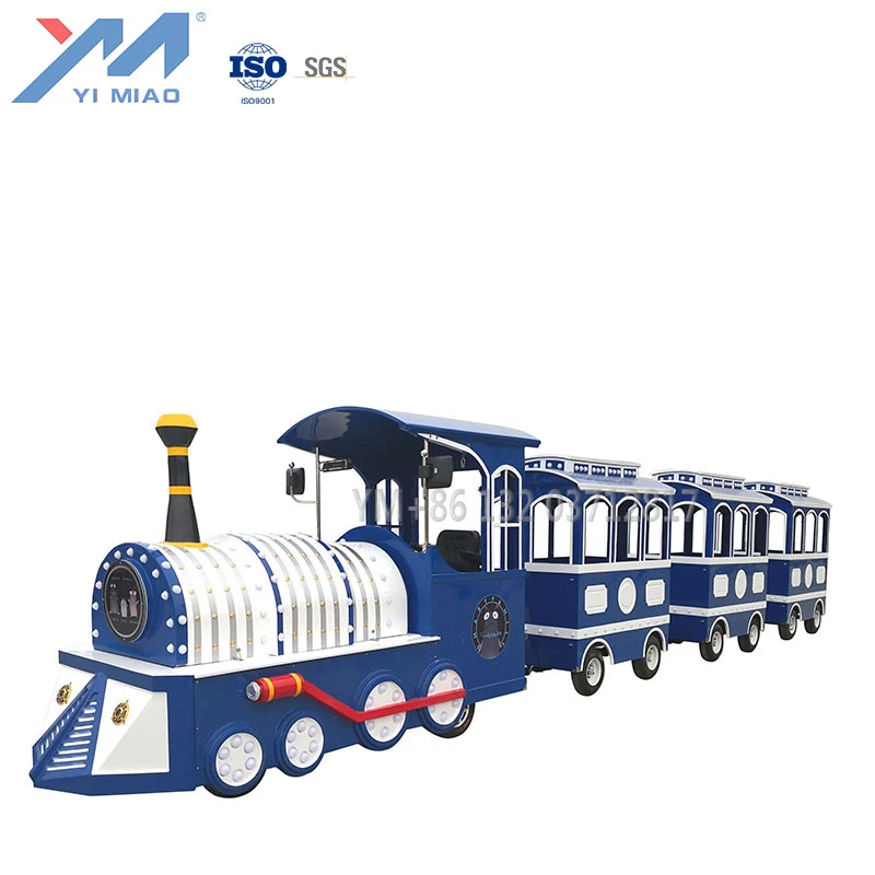 Classical Amusement Park Rides kids Attractions Tourist Steam Electric Mini mall Trackless Train Ride For Sale