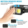 COB Motion Sensor Headlamp Type-C Rechargeable Super Bright Head Lamps for Night Walking Running Hiking Camping Emergency
