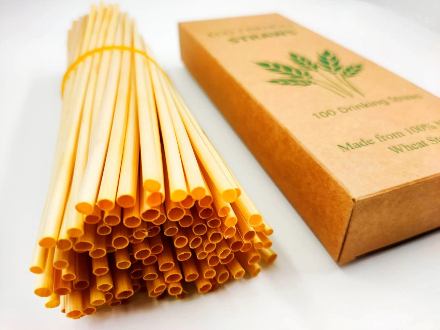 Coffee Straw Disposable Natural Wheat DrinkingStraw Long Drinking Straws Eco-Friendly Drink Straw
