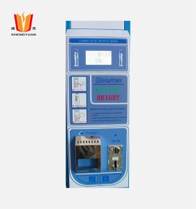 Coin operated height and weight weighing scale ultrasonic cions machine bmi weighing scale