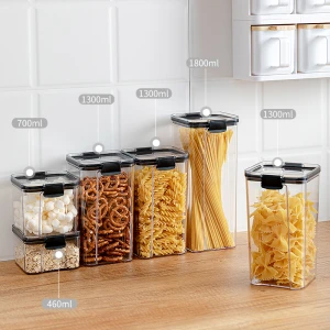 Collapsible Large Cereal & Big Plastic Food Storage Tin Boxes Containers