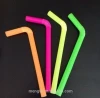colorful bendy drinking straw for bubble tea