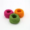 Colorful jute twine yellow Color Jute Yarn for sale