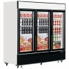 Commercial 3 Upright Glass Door Display Refrigerator Freezer