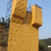 Commercial fiberglass rock climbing wall boulders wall 2018