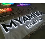 company indoor wall backlit led letter sign business electronic design stainless steel 3d led custom lighting letters sign
