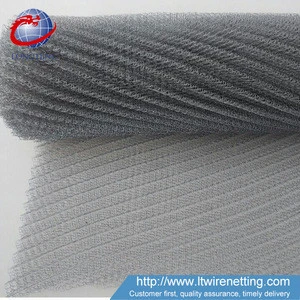 Competitive price pure copper knitted wire mesh tubing,sus316 stainless steel knitted wire mesh