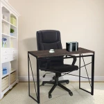 Computer Desk Folding Laptop Table for Home Office Brown Notebook Desk