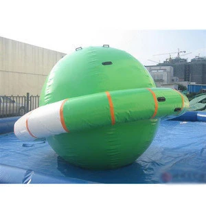 Crazy water park inflatable bungee jumping games jumped into water trampoline for sales