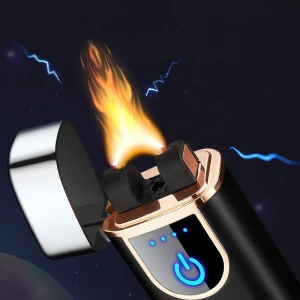 creative windproof ignite cigar electric lighter Rechargeable Lighter Custom Logo