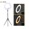custom 18 inch 3200K-5600K photography led ring light makeup with mirror