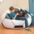 Import Custom Bean Bags Lazy Sofa Inflatable Chair Leisure Lounge Sofa PVC Chair Football For Indoor Home Furniture from China