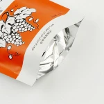 Custom dried fruit snack food three-sided sealed composite plastic stand-up with zipper plastic bag