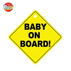 Custom funny baby rider on board car stickers baby on board sticker canada