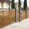 Custom Garden Gates Decorative Aluminum Trellis Fence Gates Laser Cut Perforated Decorative Aluminum Gates