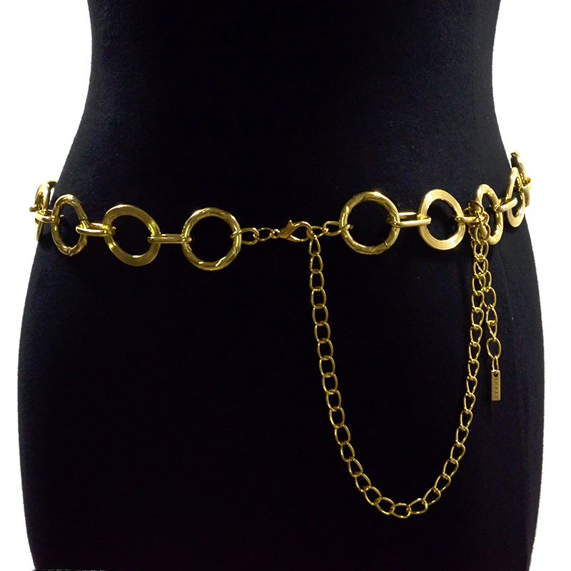 custom gold metal   body waist  chain belts