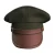 Import custom green leather military airline pilot hats captain caps uniform police officer hat from China