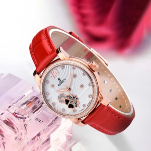 Custom high quality wrist watch women automatic waterproof stainless steel case japanese movement mechanical watch
