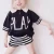 Import Custom kids embroidered knitted polo t shirt and shorts wholesale children&#039;s boutique clothing sets for infant boys and girls from China