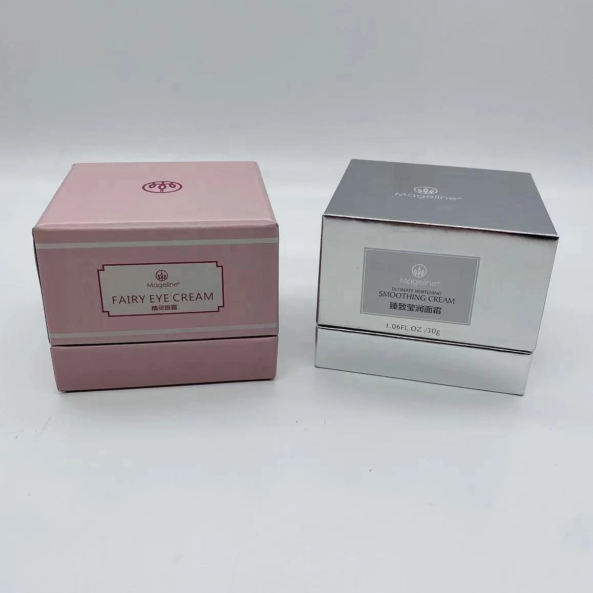 Custom logo skincare packaging rigid cardboard paper gift box