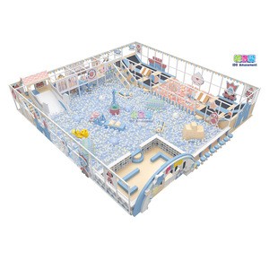 Custom Made Children&#39;s Playhouse Indoor Playground Dry Pool with Balls Trampoline Park Soft Play Equipment Million Ball Pool
