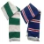 Import custom men 100 acrylic muti color striped  knitted scarf with embroidery logo from China