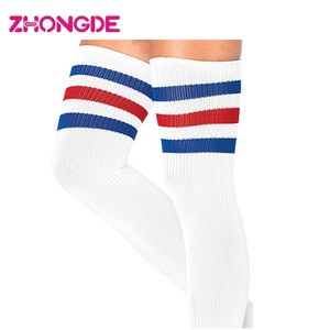 Custom Nylon Women&#39;s Athletic Thigh High Socks