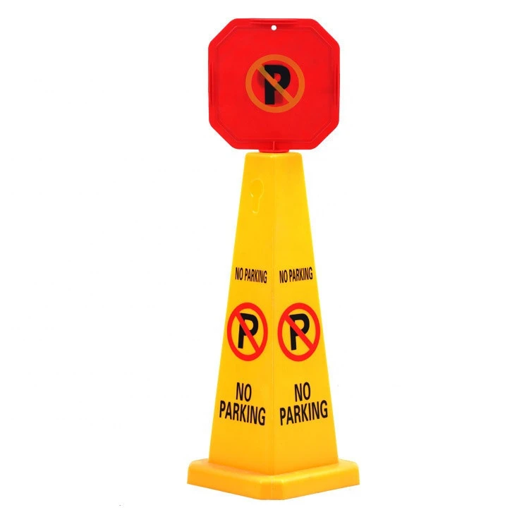 Custom Print Yellow Portable PP Wet Floor Warning Board Traffic Cone Signs No Parking Sign