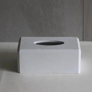Custom White Gray Concrete Hotel Accessories Bathroom Set 6 Piece