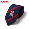 Customize Mens Polyester Embroidery Woven Logo Tie