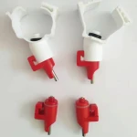 Customized animal drinking water poultry nipple drinker with clips
