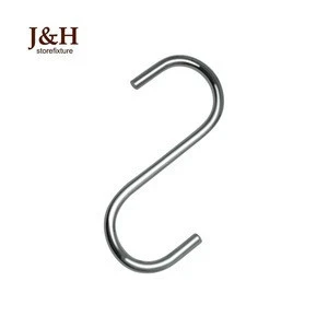 Customized High Quality Stainless Steel Small Hanging Clothes S Shaped Hanging Hook