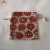 customized personalized logo green linen   fabric gift bag linen drawstring christmas decorative gift bag