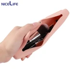 Customized Portable Travel Makeup Brush Pouch Bag Soft Magnetic Silicone Makeup Brush Holder Case For Cosmetic Storage