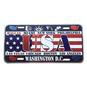 Customized  Souvenirs  Countries USA Metal Aluminum  Printing Plate