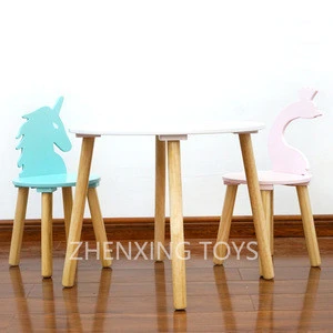Cute wooden kid&#39;s table and chair set, furniture set