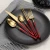Import D041 XMY Hongda Unique Deluxe Restaurant Flatware Fork Knife Spoon 304 High Quality Stainless Steel Wedding Titanium Cutlery Set from China