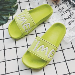 Design Custom Logo Antistatic summer  PVC Blank Slipper Slide Sandal