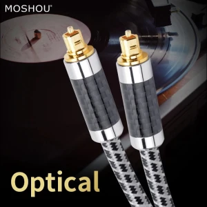 Digital Audio Video Cables Optical Fiber optico Oxyacid Free Copper Audiophile HIFI DTS MOSHOU Enthusiast 7.1 Sound Cable
