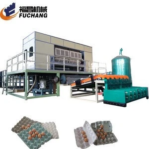 Disposable recycled paper egg carton production line pulp tray moulding plant egg tray manufacturing unit