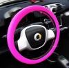 Disposable rubber pink steering wheel cover