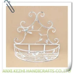 distressed iron wall hanging baskets