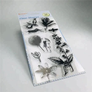 DIY scrapbooking nature Clear stamp for gift card