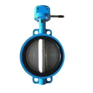 DN50 cast iron body Ductile disc plate  EPDM seat price list wafer butterfly valve