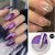 Import Double Color Solid Chameleon Powder Nail Art Laser Effect Glitter Mirror Nail Powder Shining Chrome Decoration Polish from China