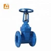double flanged Flat Part Pn16 Cast Iron Gate Valve with Wheel Handle
